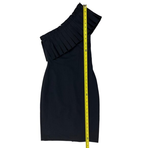 Ted Baker London Black Laylahi  Pleated One Shoulder Dress Size Ted 1 (US 4) NWT - Picture 12 of 16